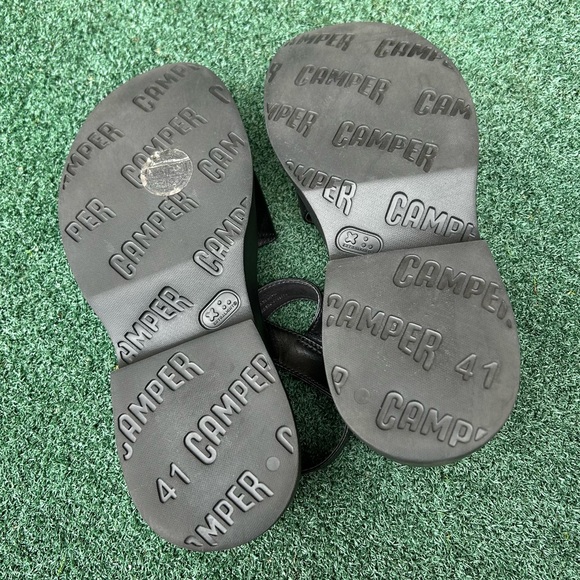 Camper Misia Platform Sandal Leather Black 41 - Picture 7 of 16